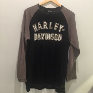 Harley-Davidson Men's Raglan long Sleeve Shirt